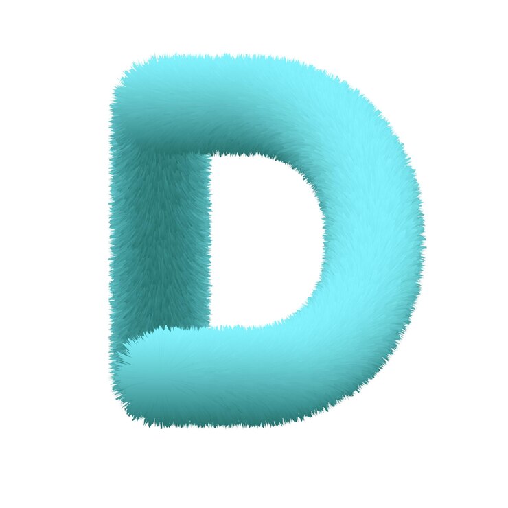 Vector letra del alfabeto esponjoso