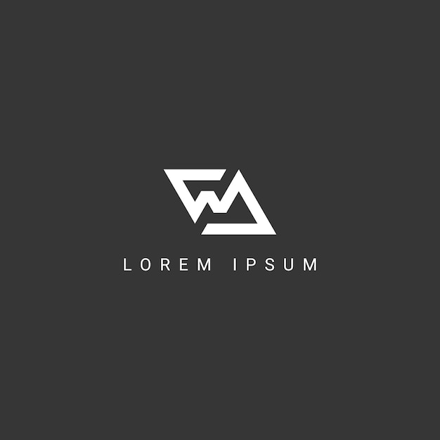 Letra del alfabeto WS SW icono logotipo vector símbolo
