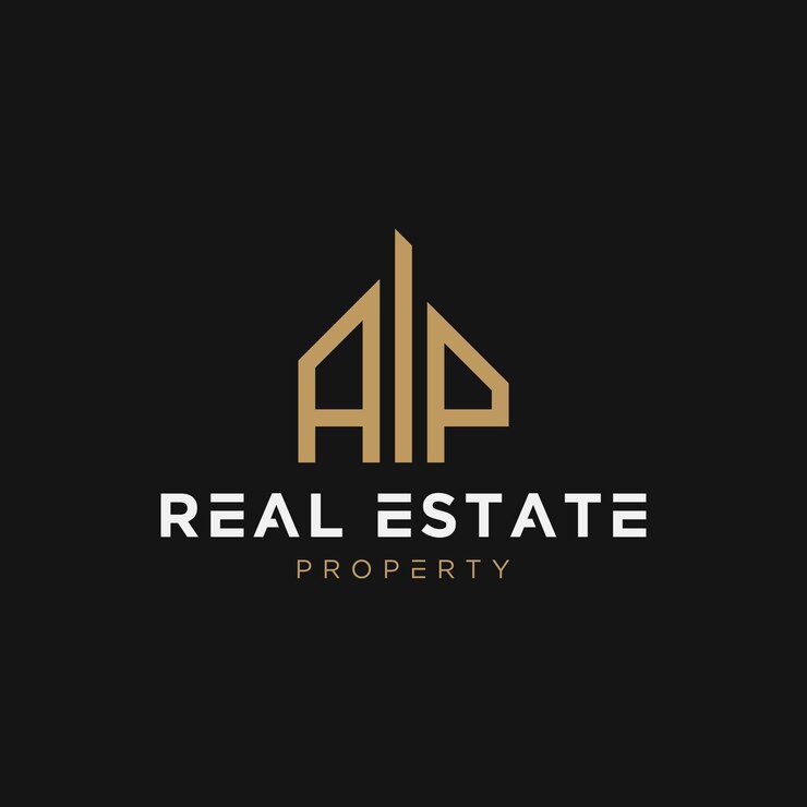 Vector letra ap inmobiliaria, inmobiliaria, propiedad, construcción, casa, hogar, edificio o logotipo de remodelación
