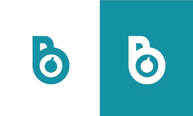 Letra B con un diseño de logotipo único de súper icono