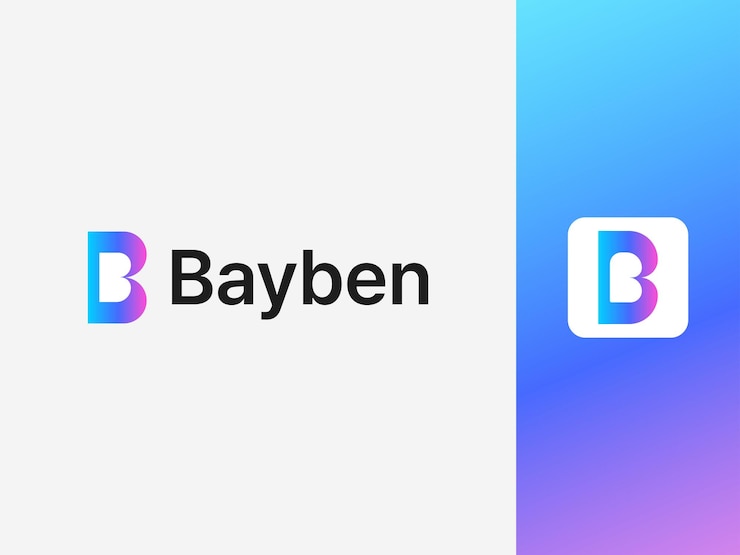 Letra B Diseño moderno del logotipo