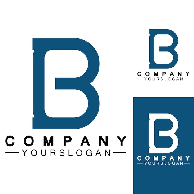 Letra b logo vector letra b business logomoderno único creativo b logo diseño minimal b inicial basado en vector icono