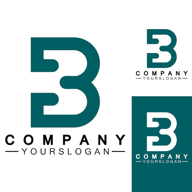 Letra b logo vector letra b business logomoderno único creativo b logo diseño minimal b inicial basado en vector icono