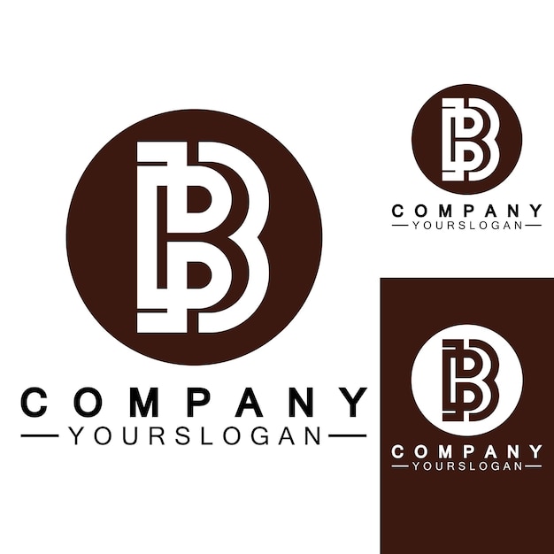 Letra B logo vector letra B business logoModerno único creativo B logo diseño Minimal B inicial basado en vector icono