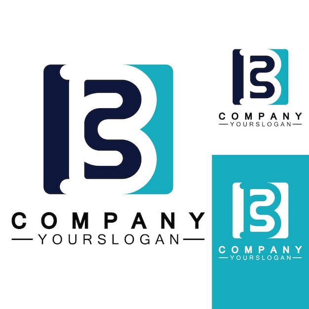 Letra B logo vector letra B business logoModerno único creativo B logo diseño Minimal B inicial basado en vector icono