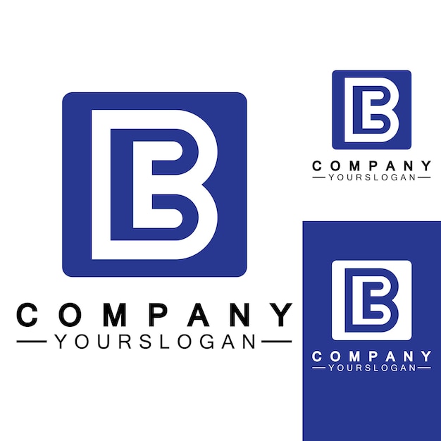 Vector letra b logo vector letra b business logomoderno único creativo b logo diseño minimal b inicial basado en vector icono