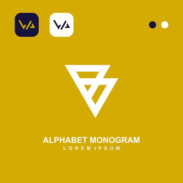 Vector una letra b del logotipo del monograma