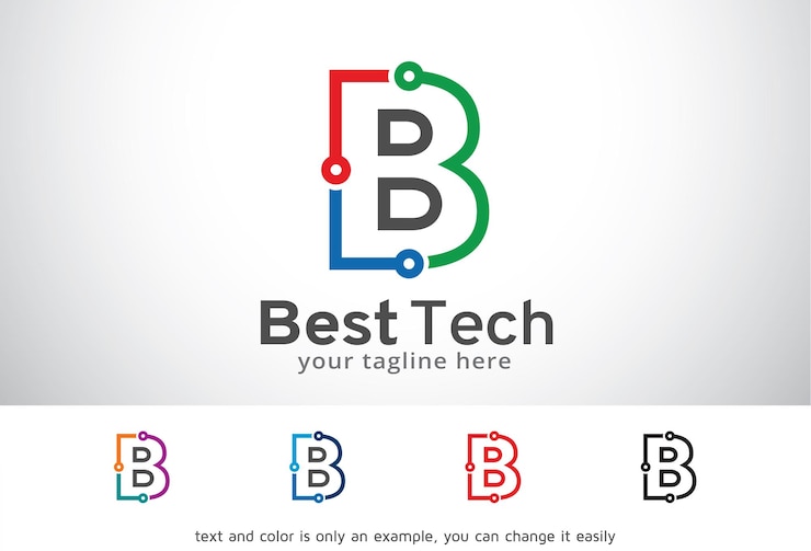 Vector la letra b la plantilla del logotipo el diseño del emblema del vector el concepto del diseño del símbolo creativo el icono