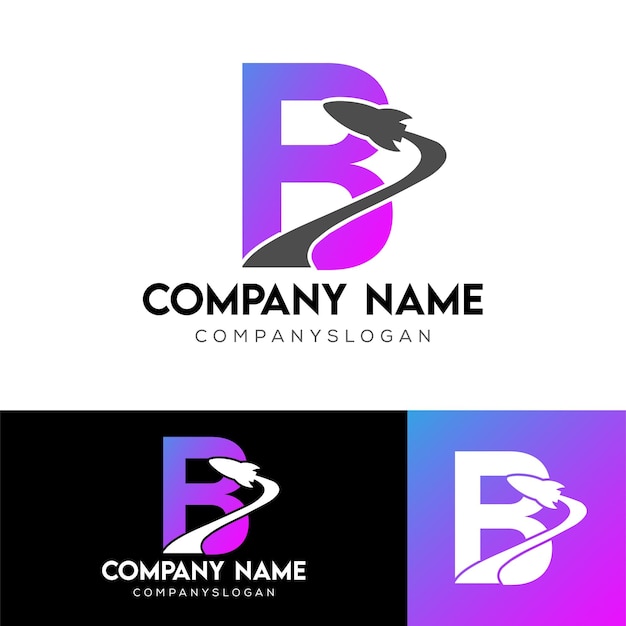 Letra B Vector de diseño del logotipo de Roctek