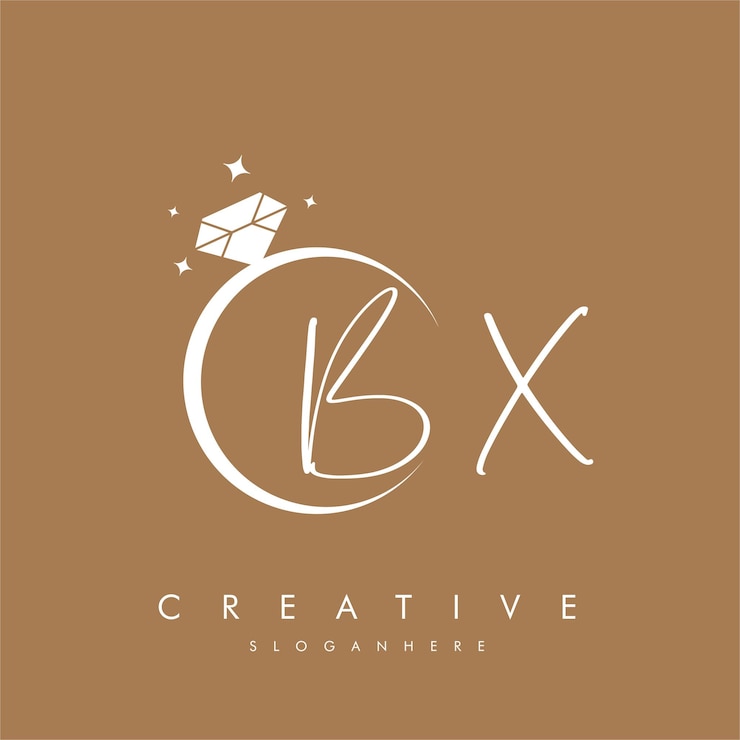 Vector letra bx xb y forma de diamante vector de logotipo creativo de lujo