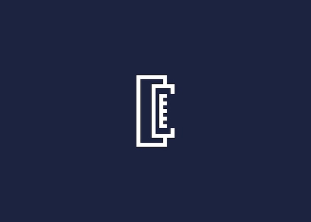letra c con el logotipo del enchufe de cable diseño de la plantilla de diseño vectorial inspiración
