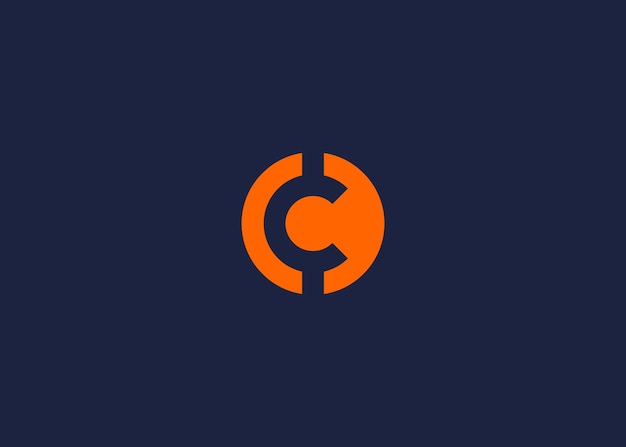 letra c con el logotipo de la moneda diseño del icono inspiración de la plantilla de diseño vectorial