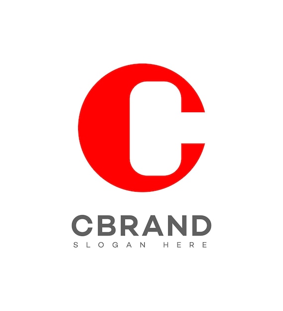 La letra C del logotipo y el signo de identidad de la marca