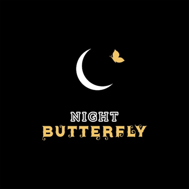 Letra C Luna Creciente Y Diseño De Logotipo Nightfly