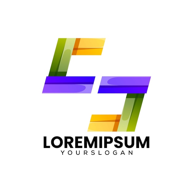 letra colorida S icono diseño del logotipo resumen