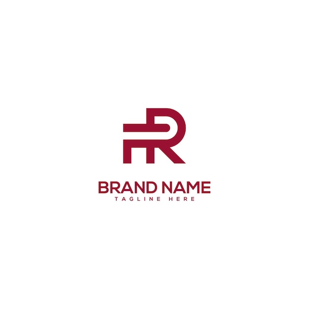 La letra creativa moderna FR elemento vectorial del diseño del logotipo RF iniciales logotipo de la empresa