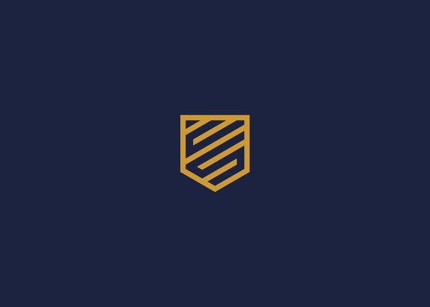 letra cs con escudo logotipo icono diseño modelo de diseño vectorial inspiración