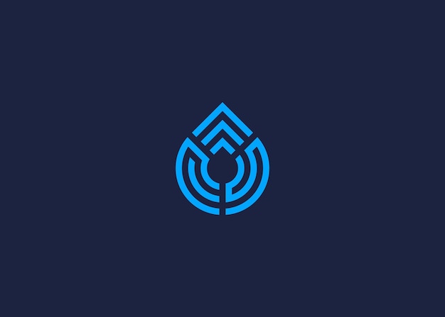 letra cs con gotas diseño de icono de logotipo inspiración de plantilla de diseño vectorial