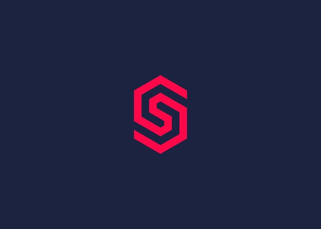 letra cs con logotipo de hexágono diseño de icono inspiración de plantilla de diseño vectorial
