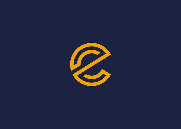 la letra cz el diseño del icono del logotipo la inspiración de la plantilla de diseño vectorial