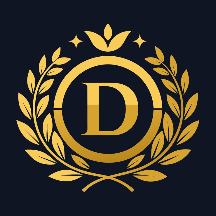 Vector letra d diseño vectorial de logotipo moderno ilustración del icono