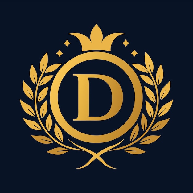 Letra D diseño vectorial de logotipo moderno Ilustración del icono