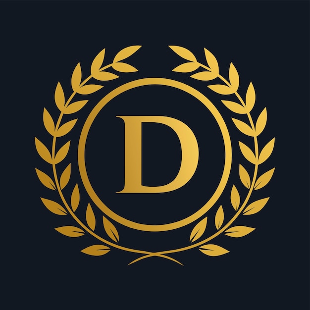 Letra D diseño vectorial de logotipo moderno Ilustración del icono