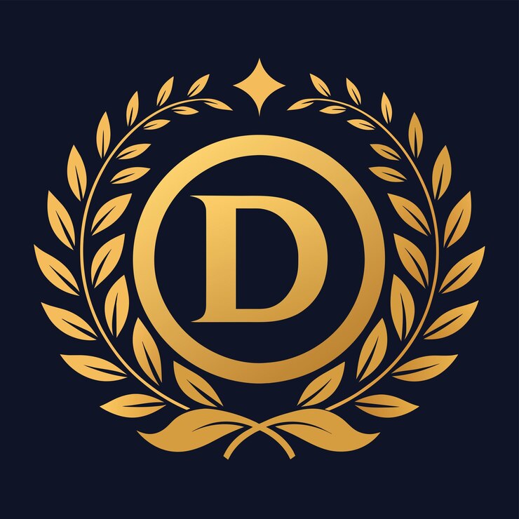 Vector letra d diseño vectorial de logotipo moderno ilustración del icono