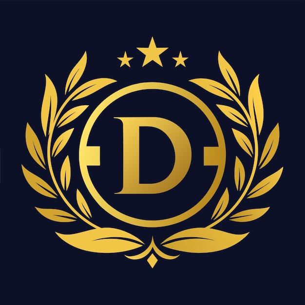 Letra D diseño vectorial de logotipo moderno Ilustración del icono