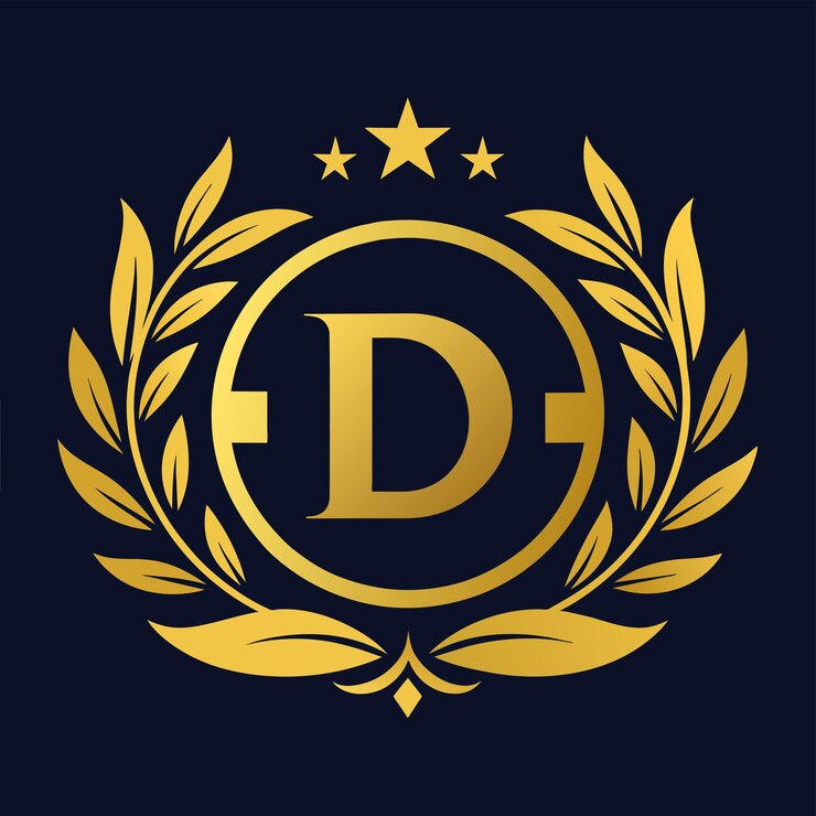 Vector letra d diseño vectorial de logotipo moderno ilustración del icono
