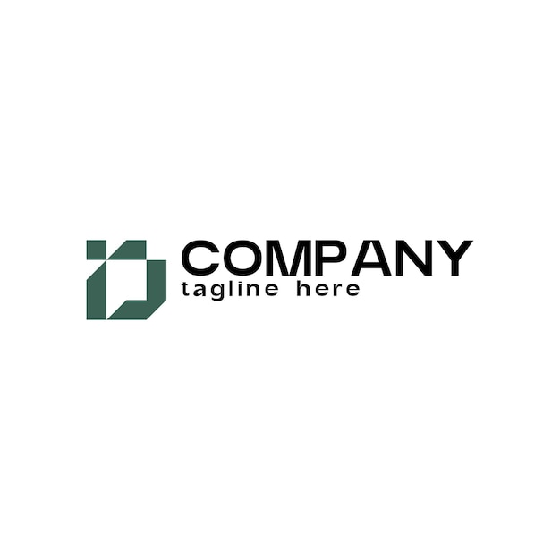 La letra D es el logotipo geométrico de la empresa