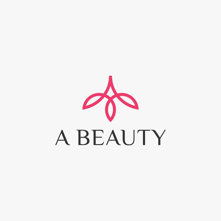 Letra A diseño de logotipo de belleza