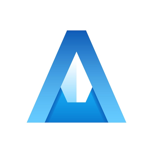 letra un diseño de logotipo degradado para el negocio de la empresa