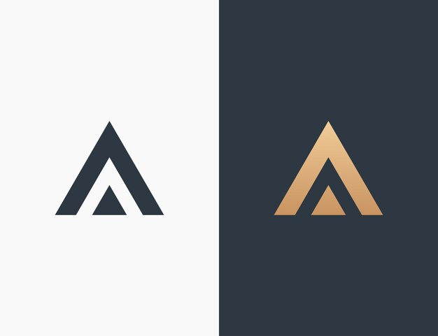 Letra A Diseño de logotipo Diseño de ilustración vectorial Editable Redimensionable EPS 10