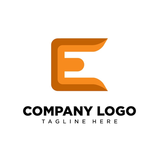 Letra de diseño de logotipo E, adecuada para empresa, comunidad, logotipos personales, logotipos de marca