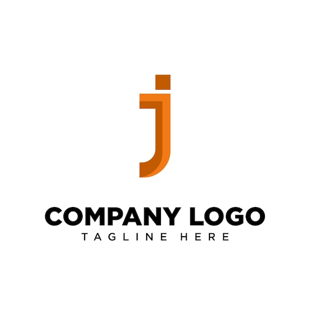 Letra de diseño de logotipo j, adecuada para empresa, comunidad, logotipos personales, logotipos de marca