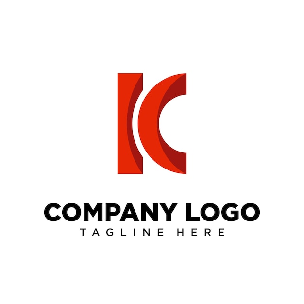 Letra de diseño de logotipo K, adecuada para empresa, comunidad, logotipos personales, logotipos de marca