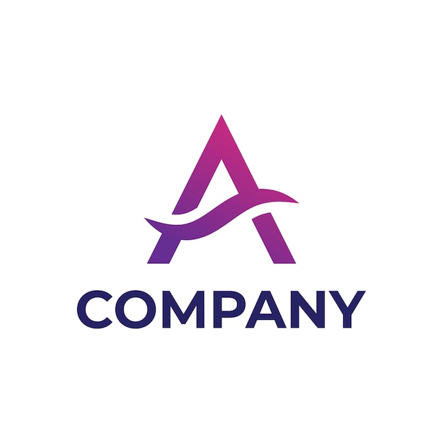 Una letra con el diseño del logotipo ondulado
