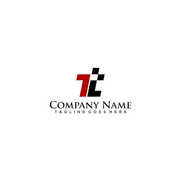 Letra de diseño de logotipo tt para nombres de marca y empresa