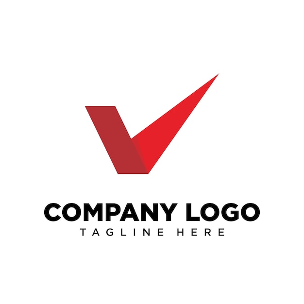 Letra de diseño de logotipo V, adecuada para empresa, comunidad, logotipos personales, logotipos de marca