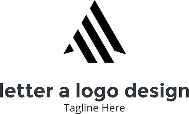 letra a diseño de logotipo