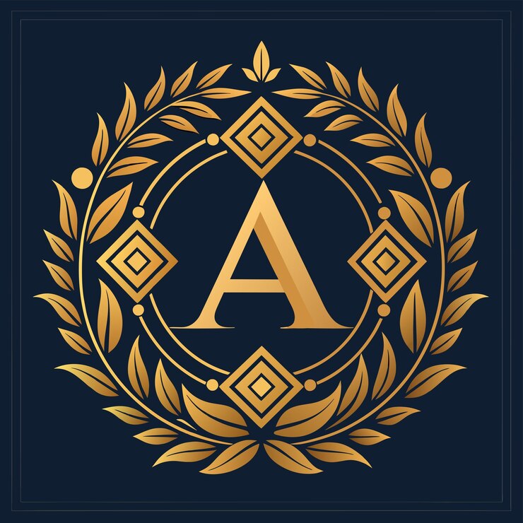 Vector una letra un diseño vectorial de logotipo moderno ilustración de icono