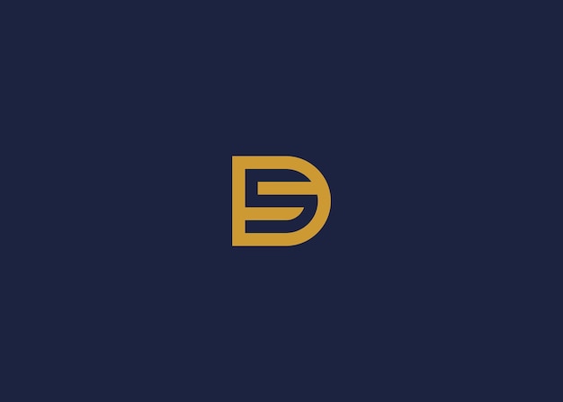 letra ds diseño de icono de logotipo inspiración de plantilla de diseño vectorial