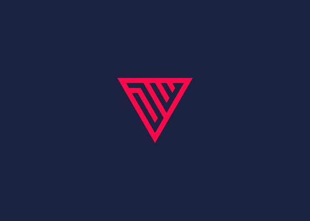 la letra dw o wd el diseño del icono del logotipo de la plantilla de diseño vectorial inspiración