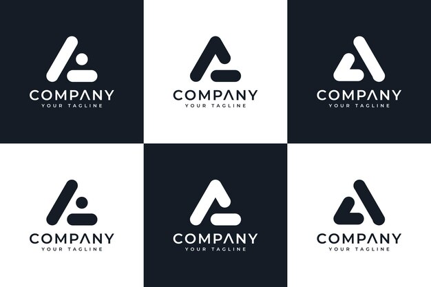 Letra e en círculo diseño de logotipo creativo y plantilla de tarjeta de visita Vector Premium