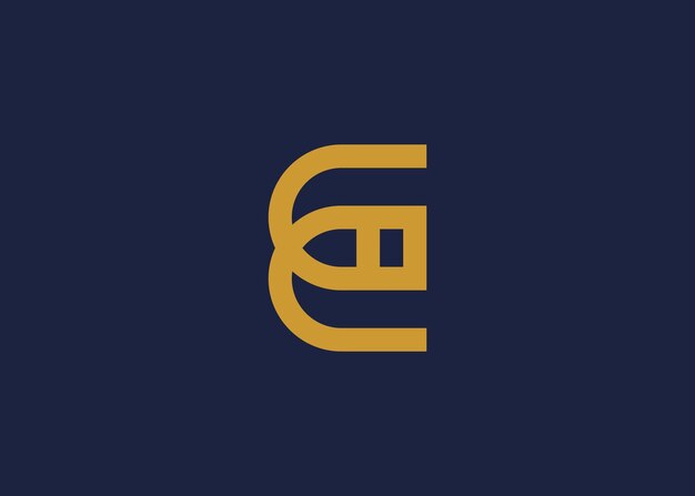 letra e con icono de bala diseño de plantilla de diseño vectorial inspiración