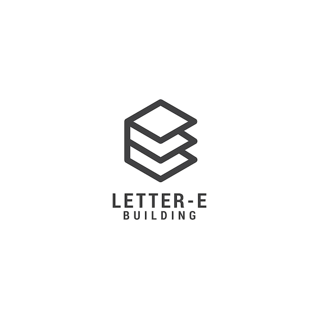 Letra e logo icono diseño plantilla lujo premium vector