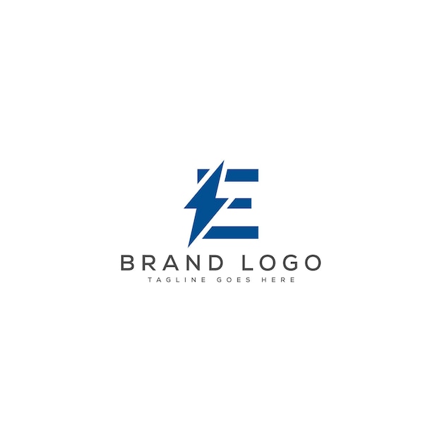 Letra E con el logotipo de Lightning