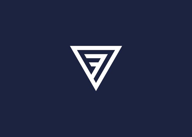 letra e con siete logotipo icono diseño vector diseño plantilla inspiración