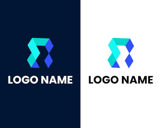 letra e con z espacio negativo plantilla de diseño de logotipo moderno